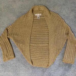 White House Black Market Shrug - Gold